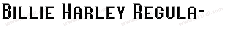 Billie Harley Regula字体转换